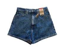 LEVIS High Waisted Denim Mom Shorts Size 29 NEW
