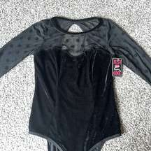 Just One LLC black bodysuit size medium