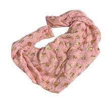 Shiraleah Chicago Pink & Gold Elephant Scarf