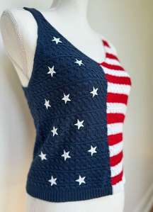 Moon & Madison American Flag Top Women’s SIZE SMALL
