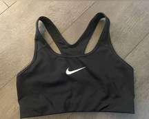 NIKE drift sports bra medium in black no padding like new!