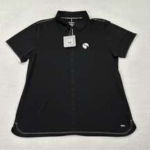 Elevate Sport Webtech Black Prescott SS Athletic Golf Polo Shirt Women’s 2XL