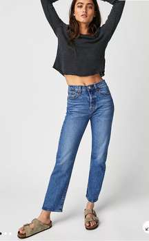 button fly wedgie fit jeans 24.  Pre-loved in great shape.