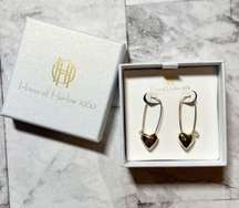 House of Harlow 1960 Dangle heart Earrings