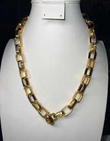 Anne Klein Gold Tone Large Chunky Chain Necklace