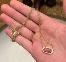 kendra scott elisa necklace vintage gold