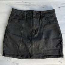 Pacsun Faded Black Cargo Denim Mini Skirt 23