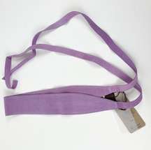 Karakorum Belt Womens One Size Purple Leather Tie Italy 100% Vera Pelle NWT