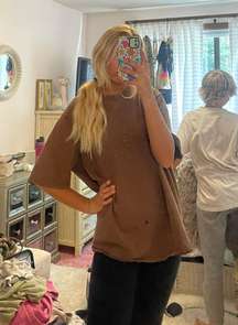 Oversized Brown Tshirt 