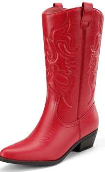 red cowgirl boots 