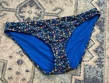 Patagonia Blue Floral Sunamee Bikini Bottoms