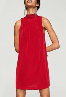 NWT  Red Clari Sleeveless Tie Back Dress Size 4