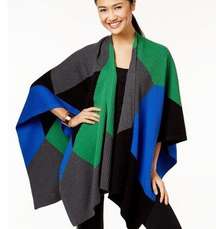 Vince Camuto Colorblock Poncho Sweater Women’s XS/S