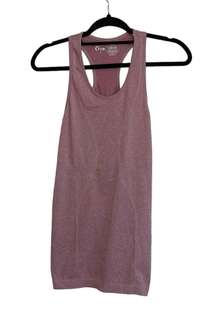 Active Copper Charged Heathered Poppy Pink Racerback Tank Top