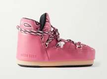 NEW ALANUI x MOON BOOTS Bandana Print Winter Pink Boots Sz 39/40