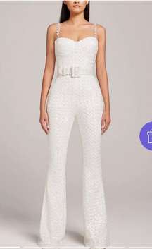 Sthcute Jacquard Diamanté Jumpsuit 