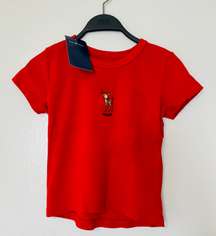 ASHLYN SWISS DEER TOP - ONE SIZE