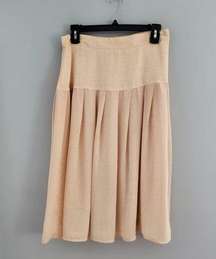 SK & Company Vintage Pink Floral Hi Rise A-line Skirt Size 12