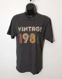 Port and Company "Vintage 1986" gray tshirt