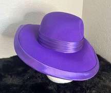 Vicki Wayne Signature Collection purple  Womens Formal Hat Church Derby Vintage