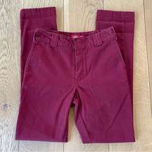 Maroon/Red Straight Leg Dickies