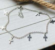 Stainless Steel Cross Ankle Bracelet Anklet