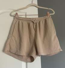 Tan Sweatshorts