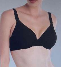 Bra Black Body Double with Lace Full Fit, size 34DD