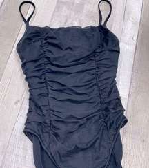 Oscar De La Renta vintage black one piece swimsuit size 10