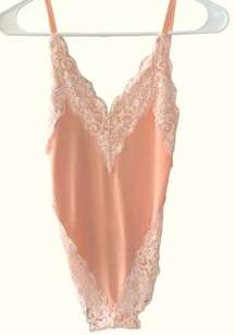 NWT We are HAH x Free People Back Off Bodysuit Copper Rose