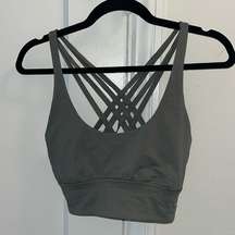 Strappy Sports Bra Green Size 10 (M) Band Size 34-36