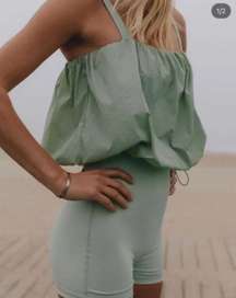 Bubble Romper - Olive