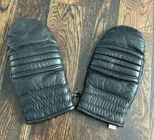 Vintage Leather Mittens