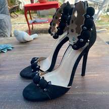 Olivia Ferguson Embellished Studded Heels