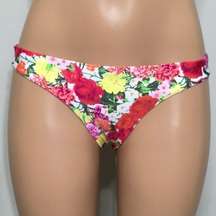 PILYQ floral ruched full bikini bottoms. NWT