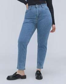 NWT Everlane The Original Curvy Cheeky Straight Jean in Stone Washed Sky