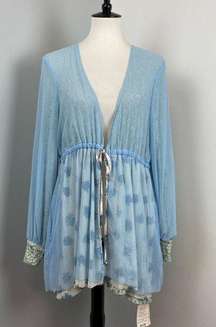 NEW We are HAH Make it a Double Reversible Lace Robe Medium