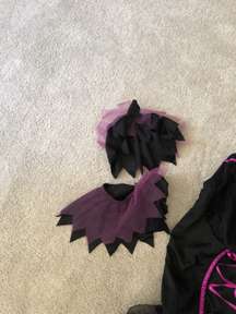 Witch Sexy Halloween Costume Dress Size 1X 2X Purple Black