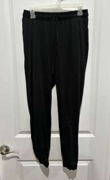 Black, Tie Waist Lounge Pants, Sz L