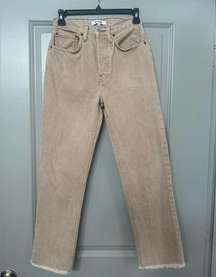 Re/Done 70s Stove pipe high rise Jean