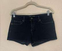 JOE'S Denim Short Women's Size W 28 Blue Low Rise Dark Wash Cotton Blend