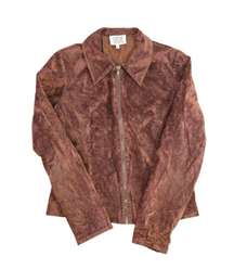 Vintage  brown faux suede jacket