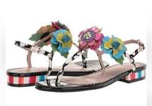 New Without Box Betsey Johnson Angie Flower Sandals