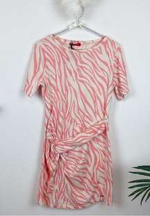 n:Philanthropy June Dress	Tropical Abstract Coral