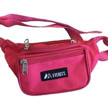 Everest vintage pink Fanny pack with 3 zippered pockets