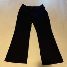 Alfani Women’s Navy Blue Bootcut Dress Pants Zippered Pockets 8 Petite short