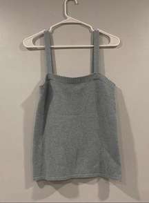 360 Cashmere Joey Tank Top Cami Blue Small S