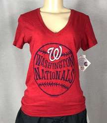 Washington Nationals V-Neck TShirt NWT