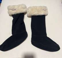 Black Fleece Boot Socks