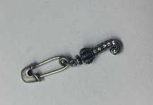 Initial / Letter J Charm - Not Signed Juicy Couture Safety Pin